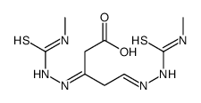 3,5-bis(methylcarbamothioylhydrazinylidene)pentanoic acid结构式