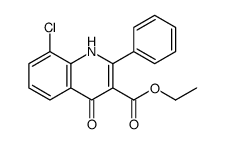 ethyl 8-chloro-4-oxo-2-phenyl-1H-quinoline-3-carboxylate Structure