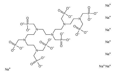 octasodium,N,N'-bis[2-[2-[bis(phosphonatomethyl)amino]ethyl-(phosphonatomethyl)amino]ethyl]-N,N'-bis(phosphonatomethyl)ethane-1,2-diamine,hydron Structure