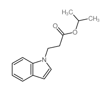 1H-Indole-1-propanoicacid, 1-methylethyl ester结构式