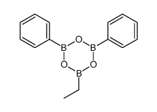 2-ethyl-4,6-diphenyl-1,3,5,2,4,6-trioxatriborinane结构式