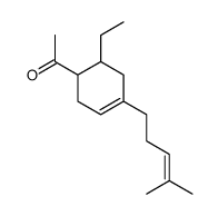 1-[6-ethyl-4-(4-methylpent-3-enyl)cyclohex-3-en-1-yl]ethan-1-one结构式