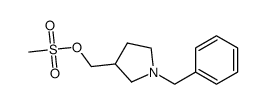 (R/S)-Methanesulfonic acid 1-benzyl-pyrrolidin-3-ylmethyl ester Structure