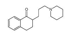 2-(3-piperidin-1-ylpropyl)-3,4-dihydro-2H-naphthalen-1-one结构式