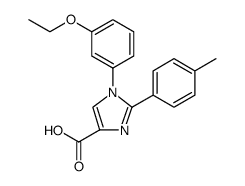 1H-Imidazole-4-carboxylic acid, 1-(3-ethoxyphenyl)-2-(4-methylphenyl)结构式