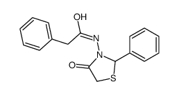 N-(4-oxo-2-phenyl-1,3-thiazolidin-3-yl)-2-phenylacetamide结构式