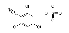 hydrogen sulfate,2,4,6-trichlorobenzenediazonium Structure