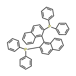 (+/-)-2,2'-Bis(diphenylphosphino)-1,1'-binaphthyl structure