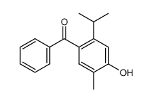 4-hydroxy-2-isopropyl-5-methyl-benzophenone结构式