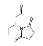 (R)-3-(2,5-dioxopyrrolidin-1-yl)pentanal结构式