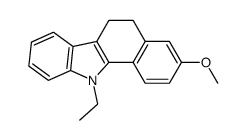 11-ethyl-6,11-dihydro-8-methoxy-5H-benzocarbazole结构式