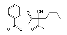 3-Butyl-3-hydroxy-2,4-pentanedione benzoate结构式