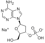 2'-Deoxyadenosine-3'-monophosphate xSodium Salt structure