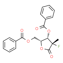 ((2R,3S,4S)-3-(苯甲酰氧基)-4-氟-4-甲基-5-氧代四氢呋喃-2-基)甲基苯甲酸甲结构式