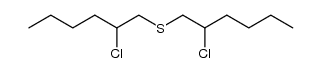 Di(2-chlorohexyl-1) sulfide结构式