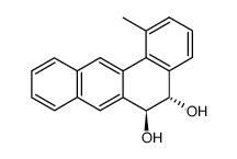 (5S,6S)-1-Methyl-5,6-dihydro-benzo[a]anthracene-5,6-diol Structure