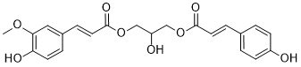 1-O-p-Coumaroyl-3-O-feruloylglycerol Structure