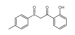 1-(2-Hydroxyphenyl)-2-[(4-methylphenyl)sulphinyl]ethanone结构式