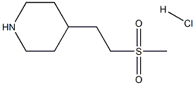 4-(2-methanesulfonylethyl)piperidine hydrochloride Structure