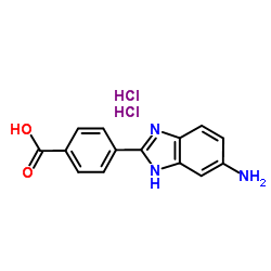 4-(5-AMINO-1 H-BENZOIMIDAZOL-2-YL)-BENZOIC ACID DIHYDROCHLORIDE Structure