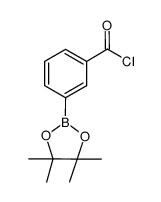 3-(4,4,5,5-tetramethyl-1,3,2-dioxaborolan-2-yl)benzoyl chloride结构式