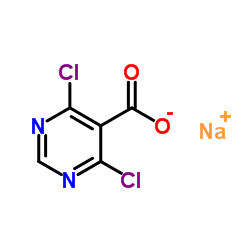 Sodium 4,6-dichloro-5-pyrimidinecarboxylate Structure