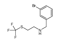 N-(3-Bromobenzyl)-2-[(trifluoromethyl)sulfanyl]ethanamine结构式