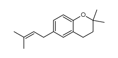 2,2-dimethyl-6-(3-methylbut-2-enyl)chroman Structure