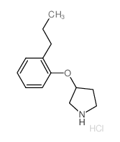 3-(2-Propylphenoxy)pyrrolidine hydrochloride Structure