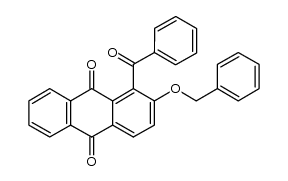 1-benzoyl-2-(benzyloxy)anthracene-9,10-dione Structure