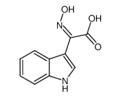 2-(hydroxyimino)-2-(1H-indol-3-yl)acetic acid Structure