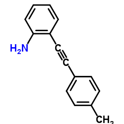 2-(对甲苯基炔基)苯胺结构式