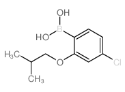 (4-CHLORO-2-ISOBUTOXYPHENYL)BORONIC ACID Structure