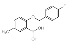 (2-((4-Fluorobenzyl)oxy)-5-methylphenyl)boronic acid picture