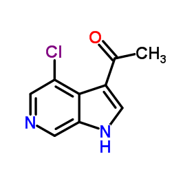 1-(4-Chloro-1H-pyrrolo[2,3-c]pyridin-3-yl)ethanone结构式