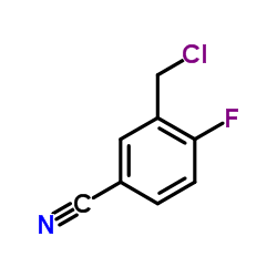 3-(Chloromethyl)-4-fluorobenzonitrile Structure