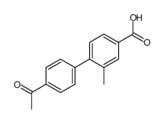 4-(4-acetylphenyl)-3-methylbenzoic acid结构式