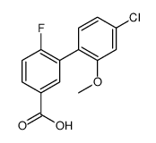 3-(4-chloro-2-methoxyphenyl)-4-fluorobenzoic acid结构式