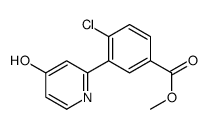 methyl 4-chloro-3-(4-oxo-1H-pyridin-2-yl)benzoate Structure