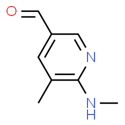 5-Methyl-6-(methylamino)nicotinaldehyde Structure