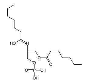 1-heptanoyl-2-heptanoylamino-2-deoxyglycero-3-phosphoglycol结构式