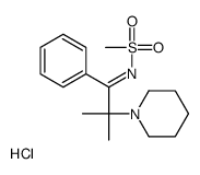 (NE)-N-(2-methyl-1-phenyl-2-piperidin-1-ylpropylidene)methanesulfonamide,hydrochloride Structure