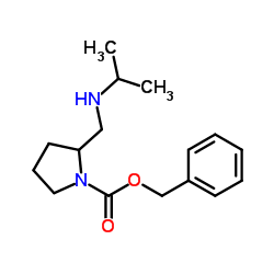 Benzyl 2-[(isopropylamino)methyl]-1-pyrrolidinecarboxylate Structure