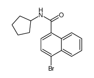 N-Cyclopentyl 4-bromonaphthamide structure