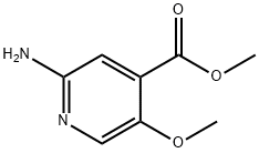 methyl 2-amino-5-methoxyisonicotinate结构式