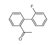 2-fluoro-2'-acetyl biphenyl结构式