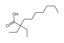 2,2-diethylnonanoic acid Structure