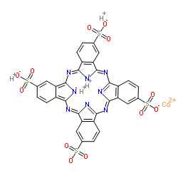 (4,4',4'',4'''-四磺酸基酞菁)钴结构式