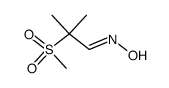 2-Methyl-2-(methylsulfonyl)propionaldehyde oxime structure