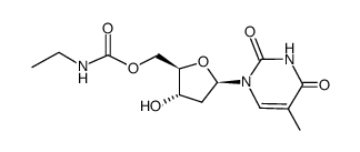 5'-O-(ethylcarbamoyl)thymidine结构式